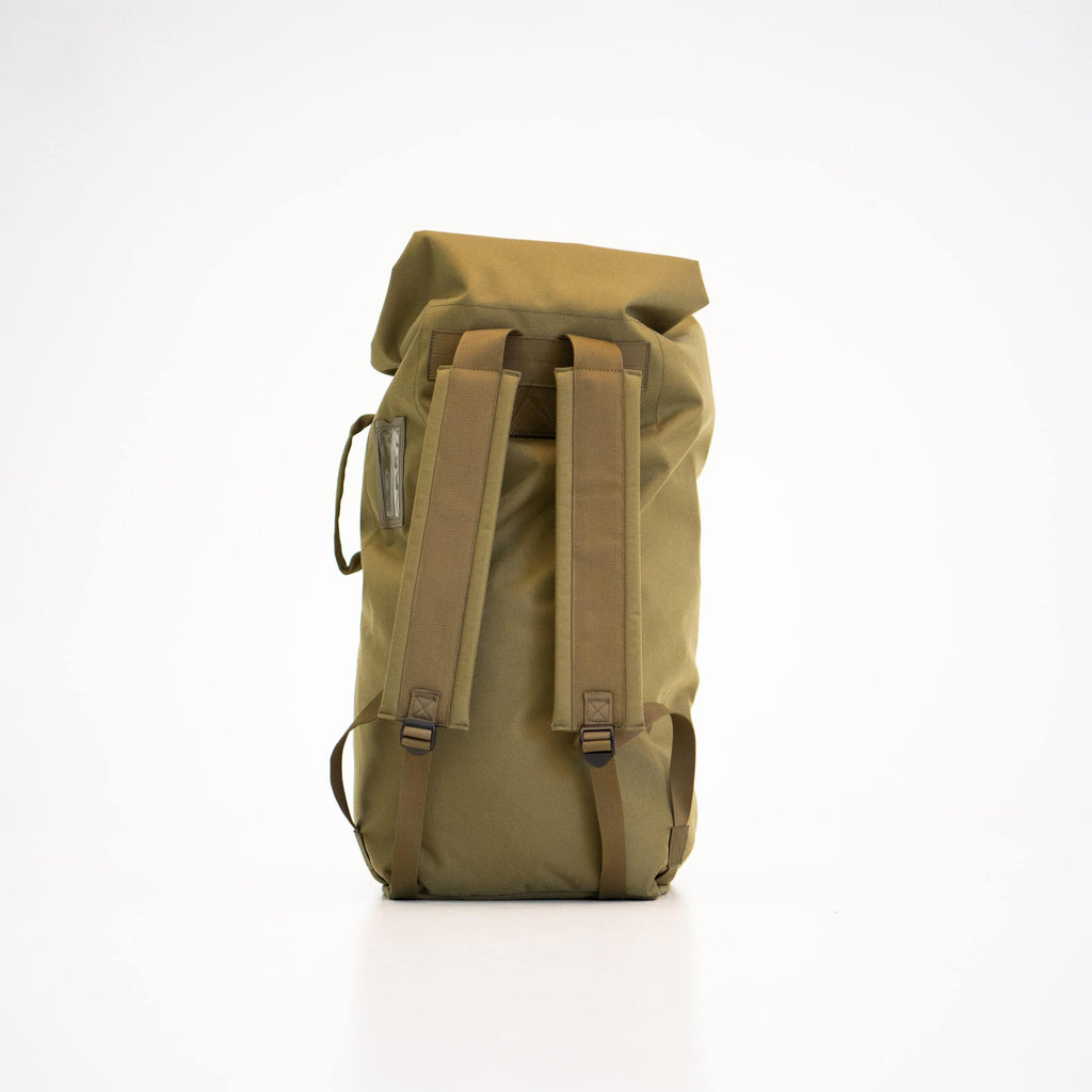 Galvi-Linda Green Duffle Bag 047 - Durable & Versatile with Carabiner Closure, Made in Estonia by Galvi Linda at www.brixbailey.com