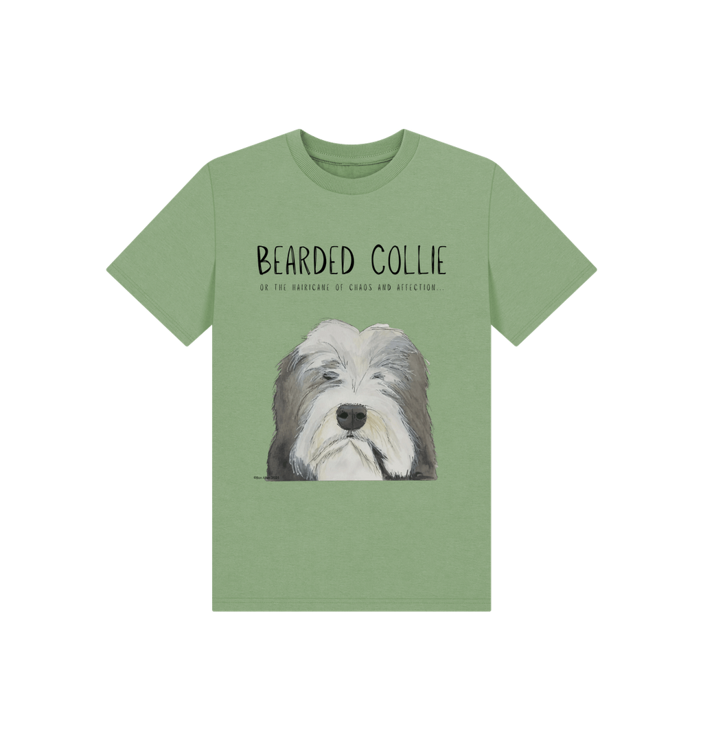Tiny Hairicane: Bearded Collie Child's T-Shirt of Chaos & Cuddles!