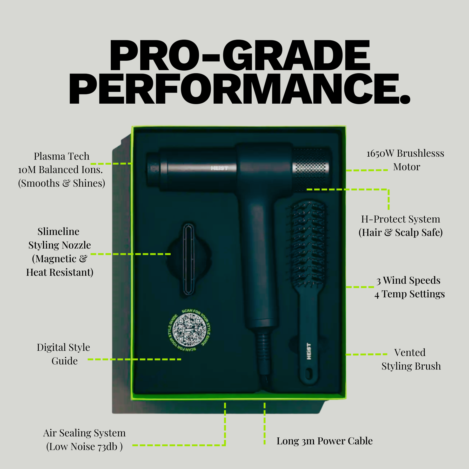 Smart Hair Dryer and Styler Complete Kit