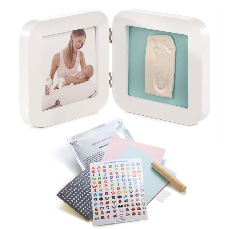 Duo Photo and Clay Print Frame for Baby Memories