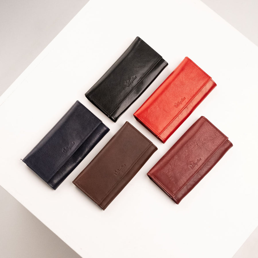 Papillon Leather Women's Wallet with Mirror – Handcrafted Elegance by Papillon at www.brixbailey.com