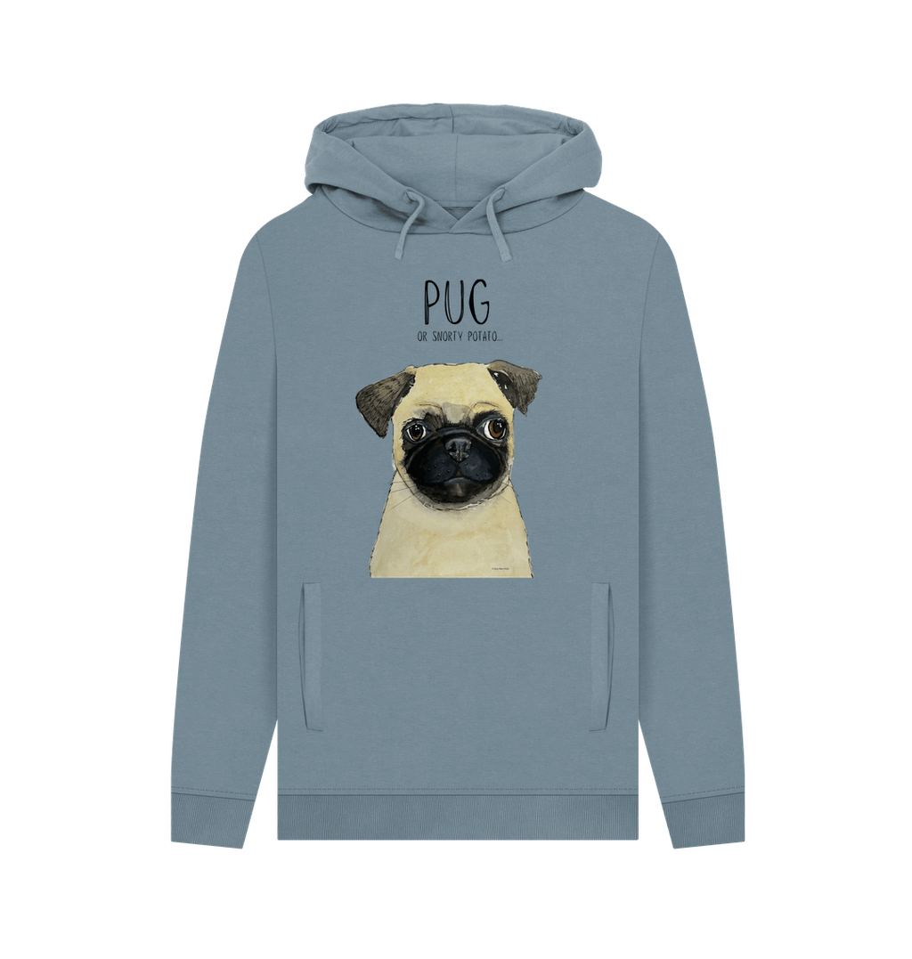 Pug or Snorty Potato? Men's Hoodie – Cozy, Funny, & Pug-tastic!