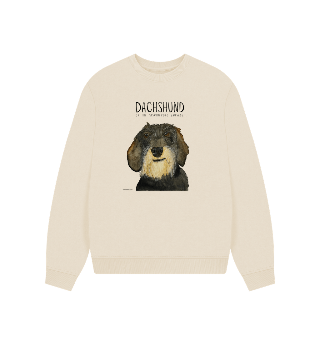 Comfy, Cozy, & Cute: The Wire Haired Dachshund Oversized Sweatshirt"