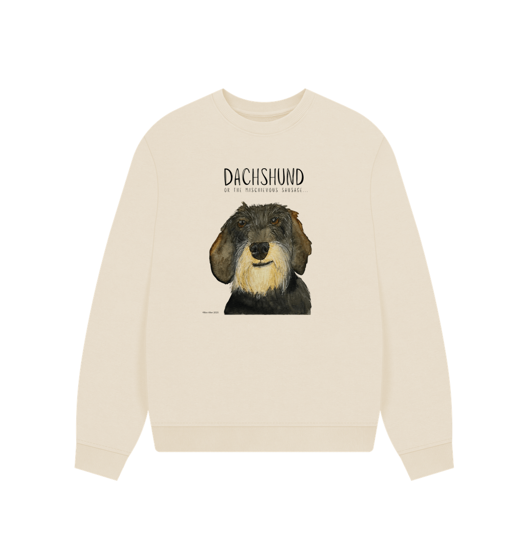 Comfy, Cozy, & Cute: The Wire Haired Dachshund Oversized Sweatshirt"