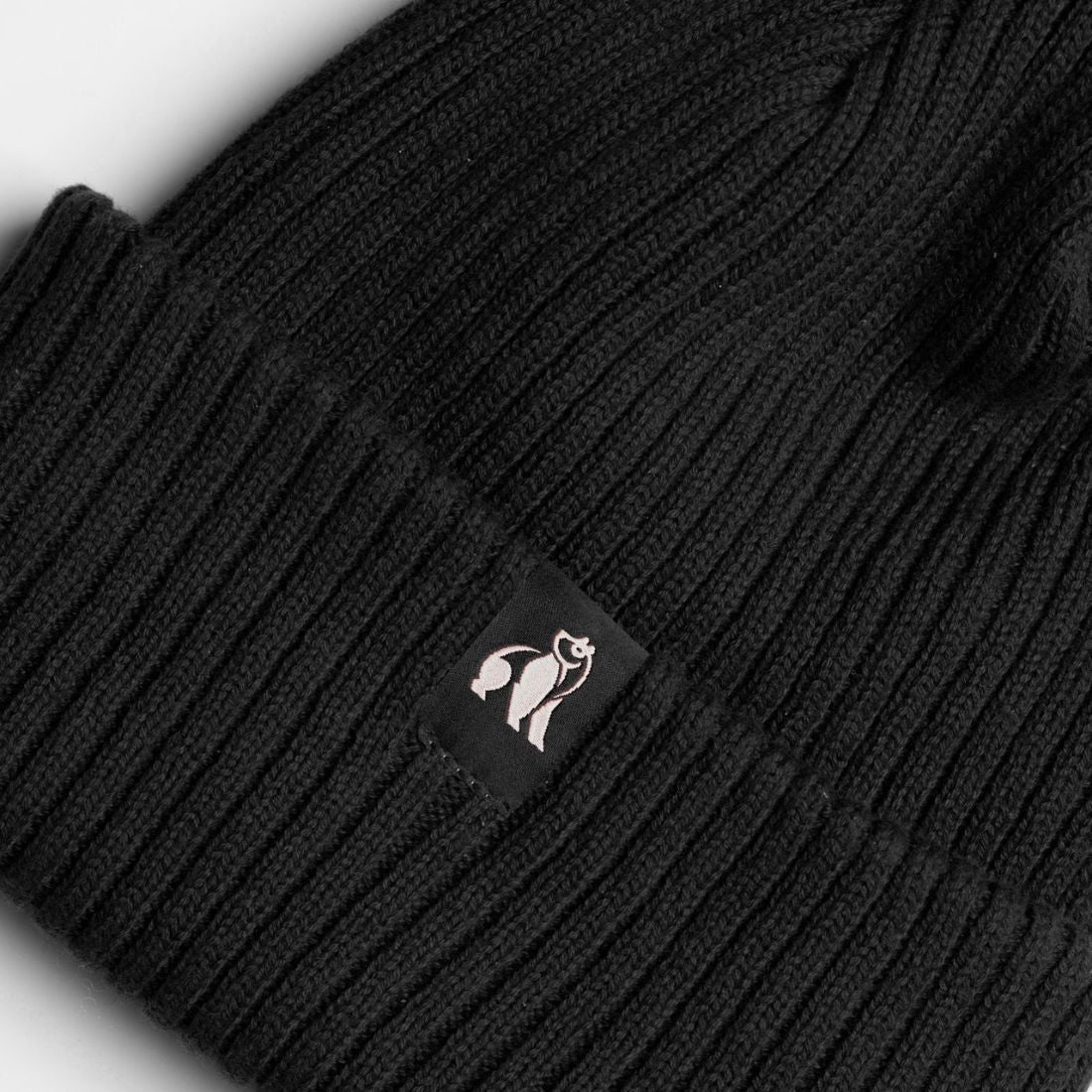 Organic Cotton Beanie in Black