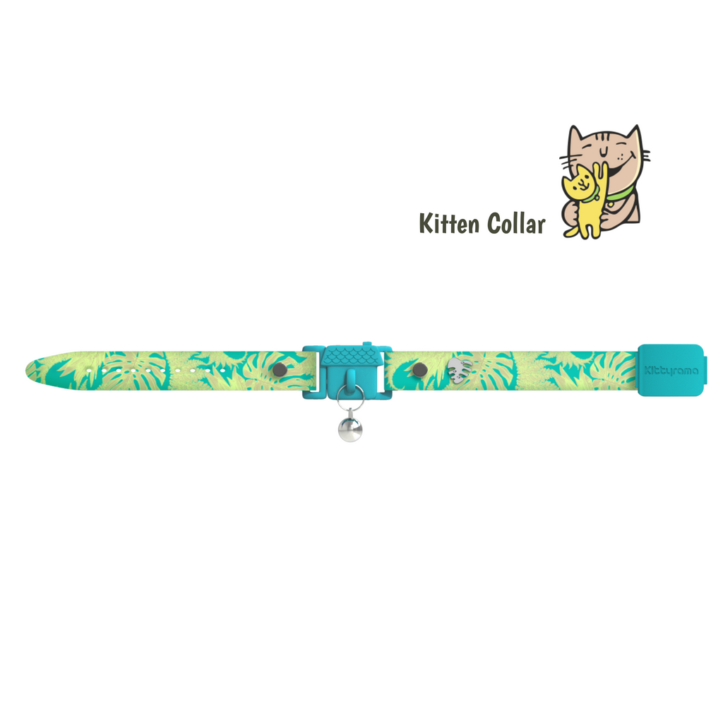 KITTYRAMA KITTEN BOTANICALS JUNGLE COLLAR - Quick Release, Breakaway, Hypoallergenic