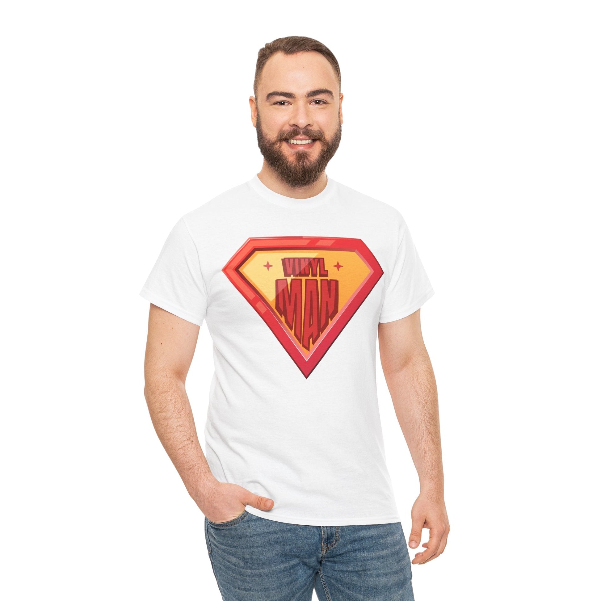 Vinyl Man Men's Superhero T-Shirt