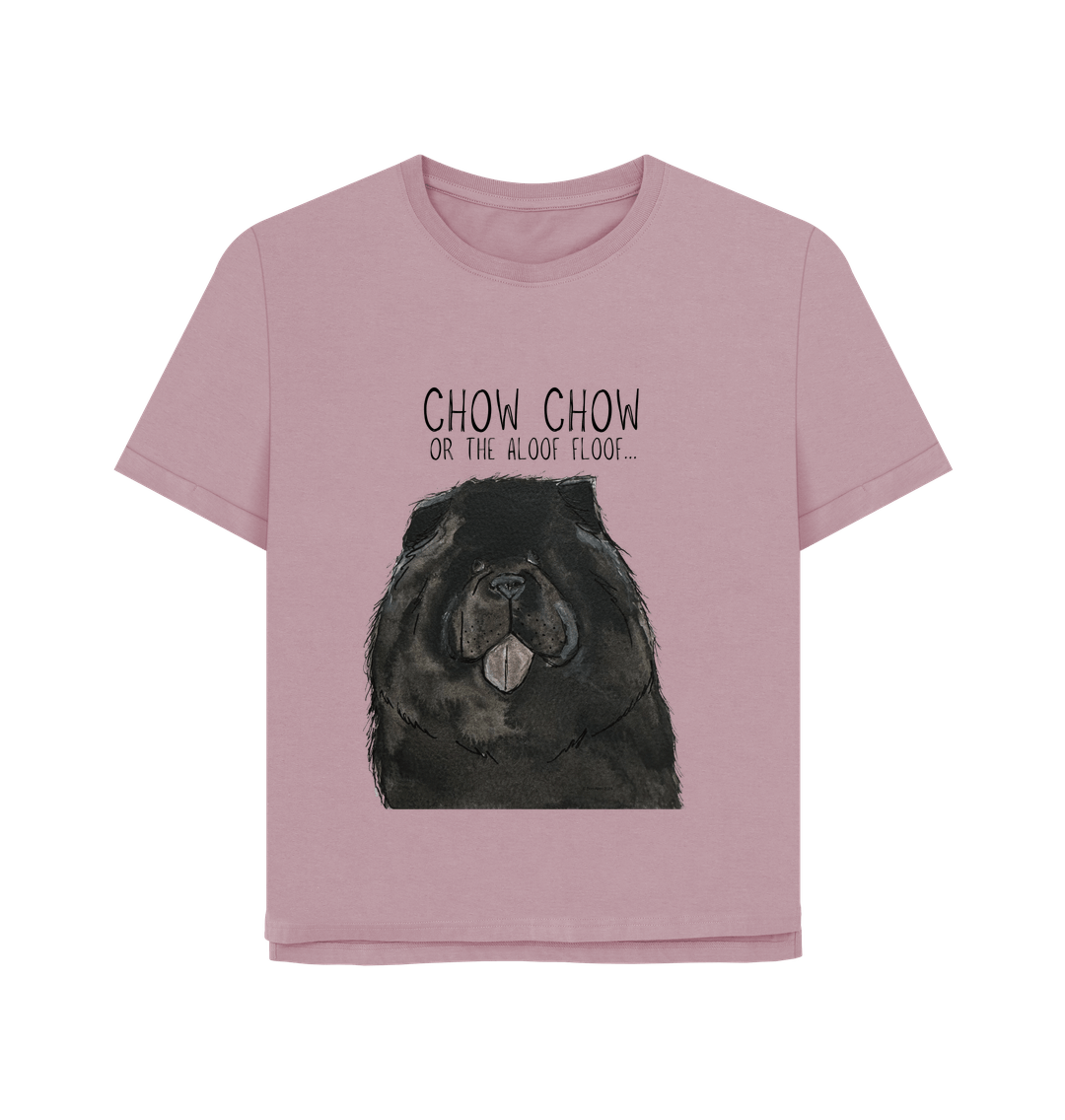 Black Chow Chow Women's Relaxed Fit T-Shirt – Featuring the Aloof Floof!