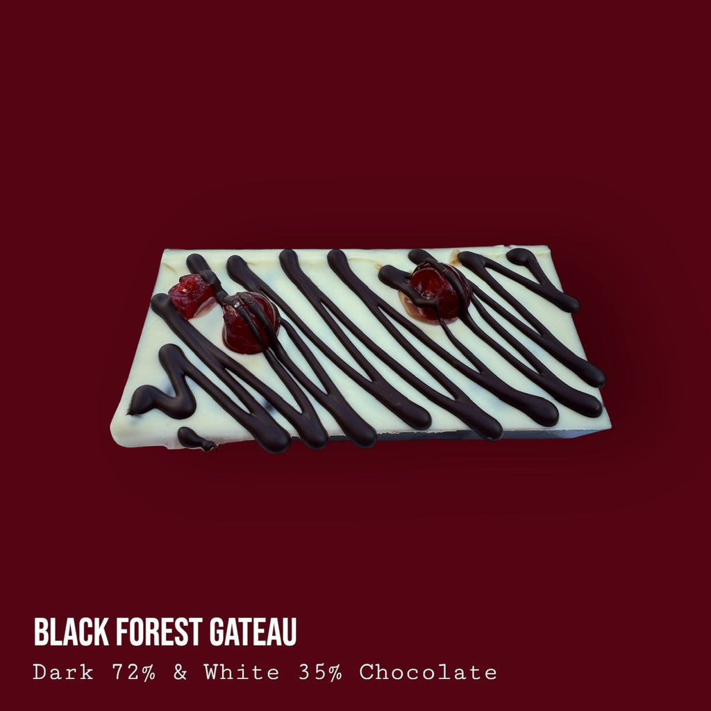 Black Forest Gateau Dark and White Chocolate Dessert Bar 250g