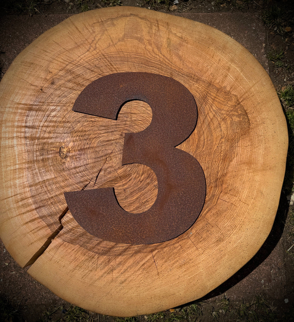 5" Fat Font Rusty Metal Letters A-Z 0-9