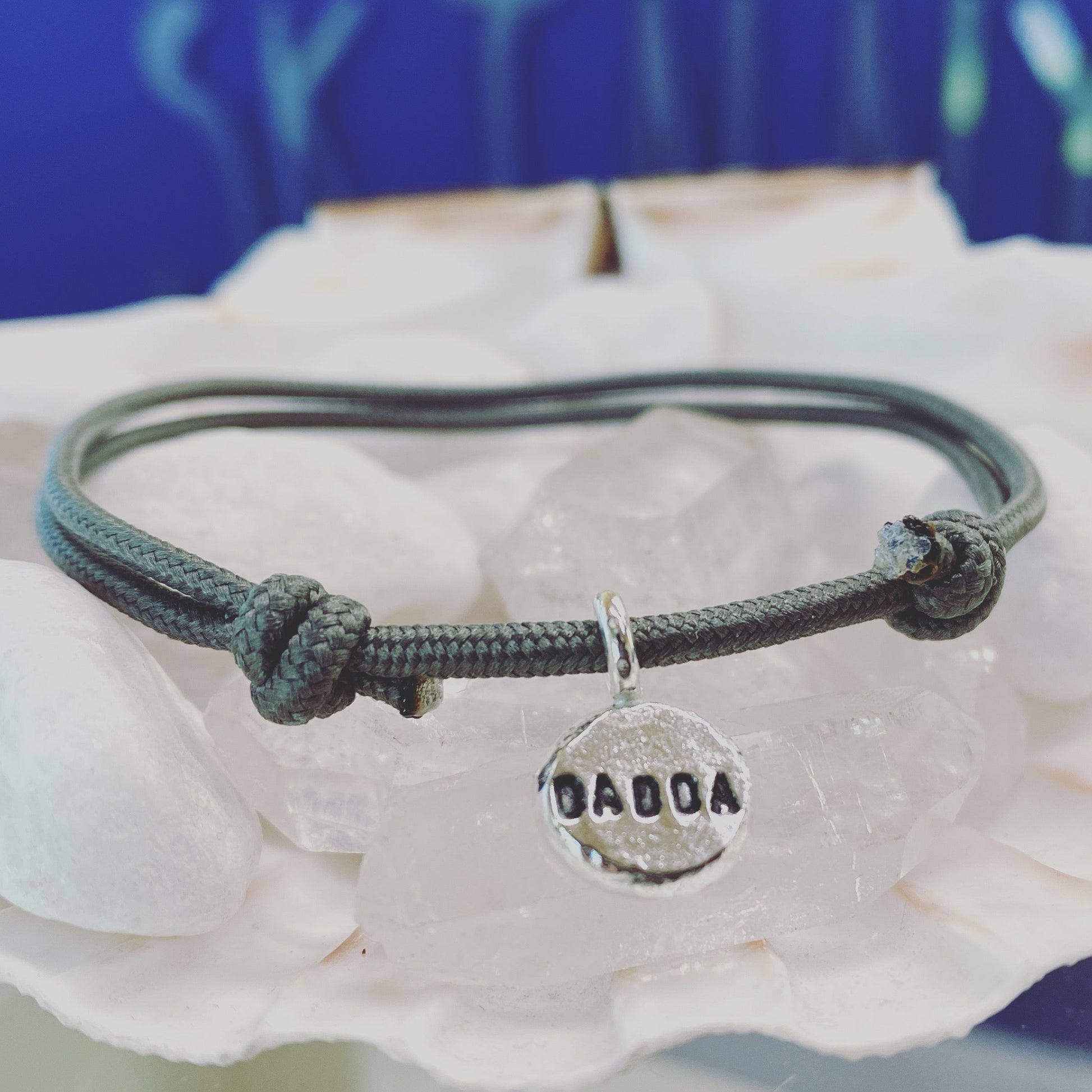 Dad Rope Bracelet in Sterling Silver