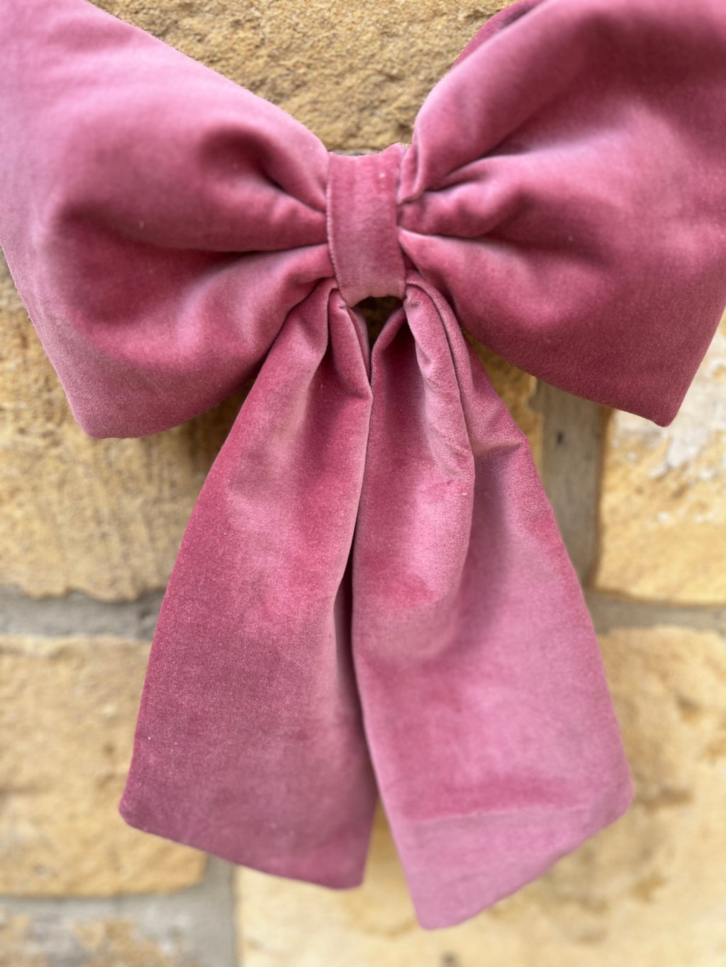 Luxury Pink Velvet Bow