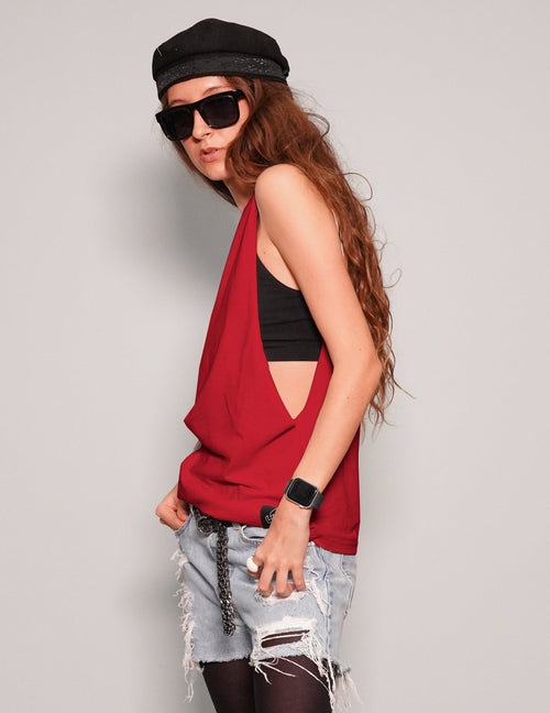 'Anarchy' Vest in Red