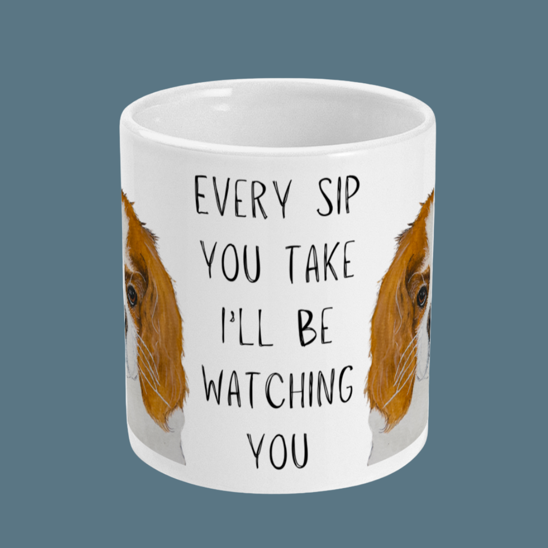 Royal Shadow Mug: Cavalier King Charles Spaniel with Attitude