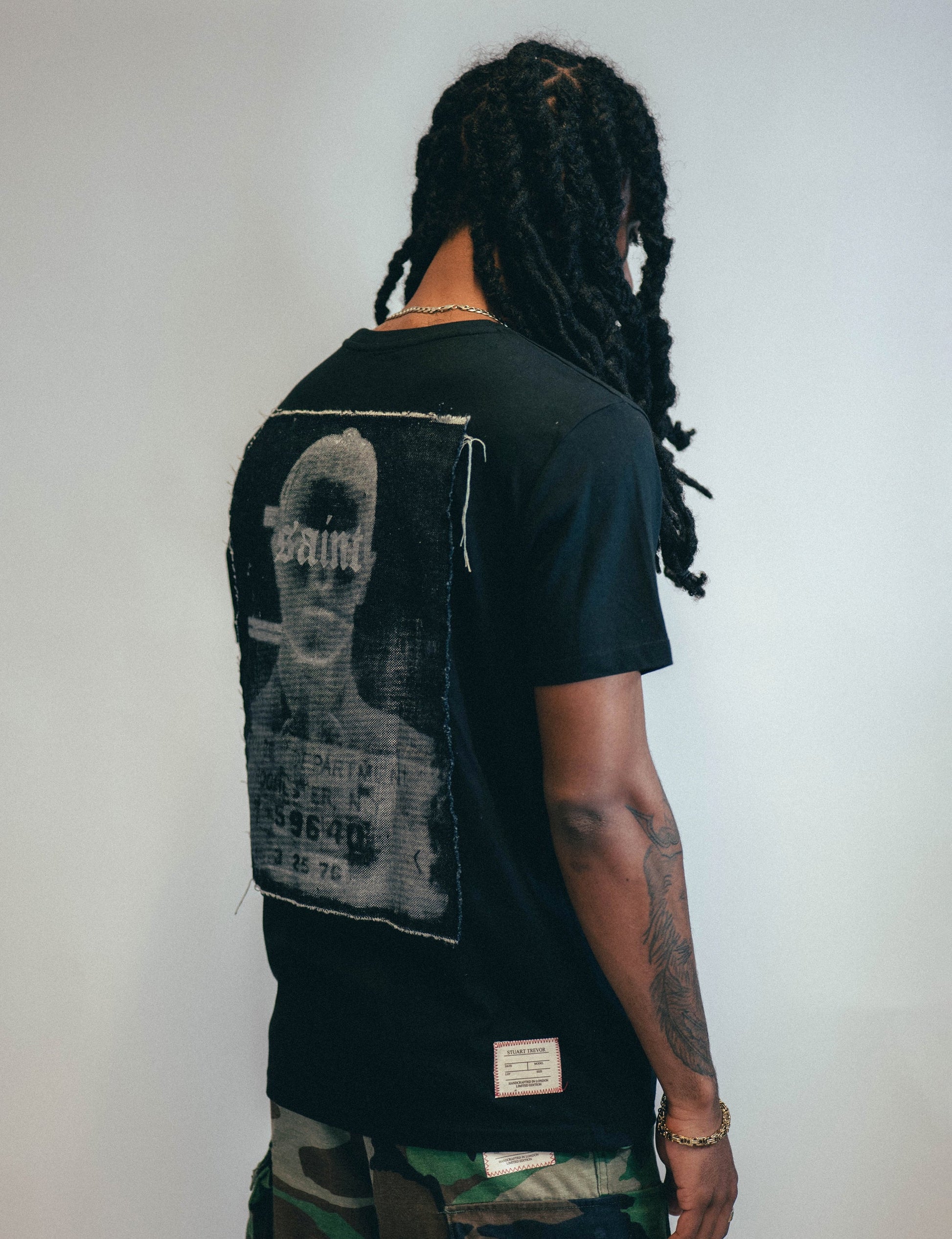 ST Patched Logo T-Shirt in Black