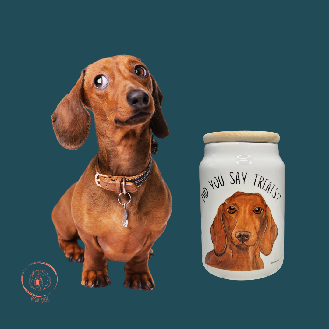 Handmade Dachshund Treat Jar – Because Snacks Deserve Style!