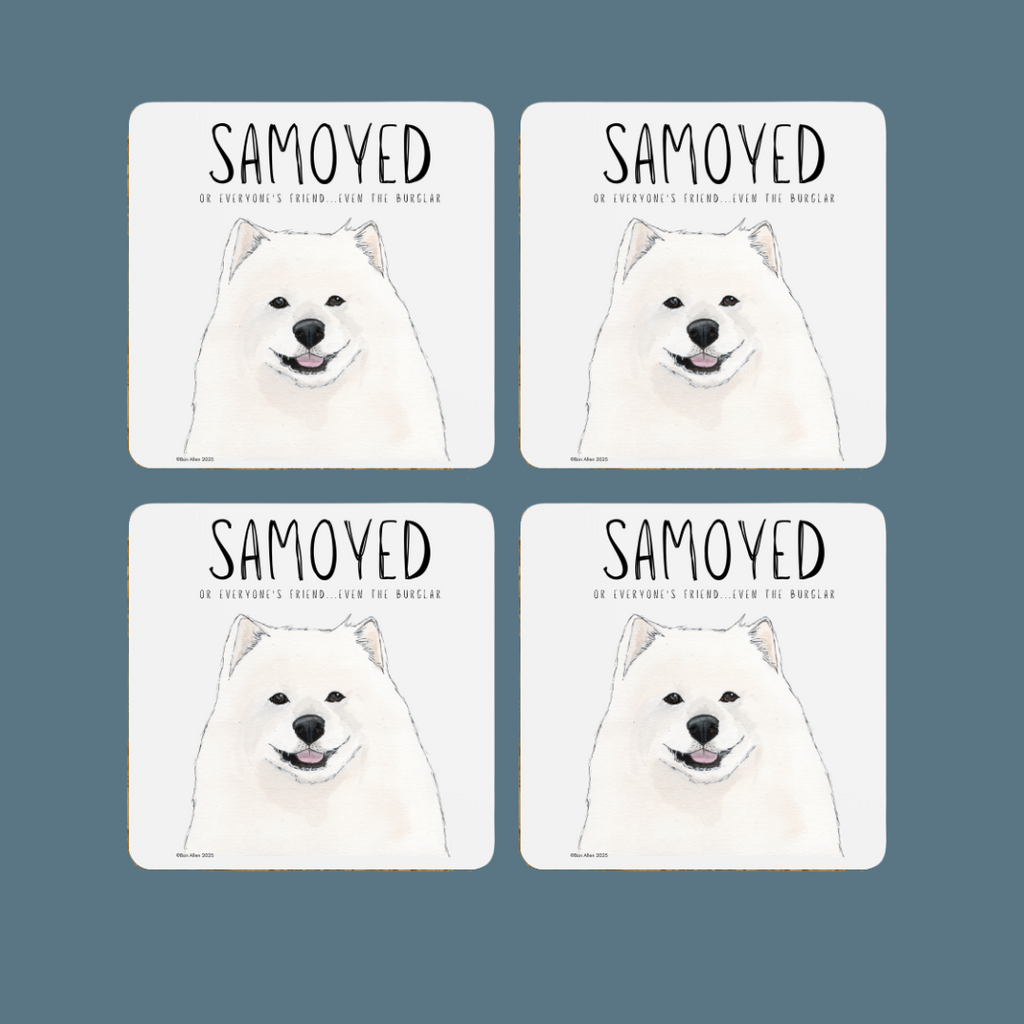 Samoyed Coasters – Smiles, Sass & Zero Security