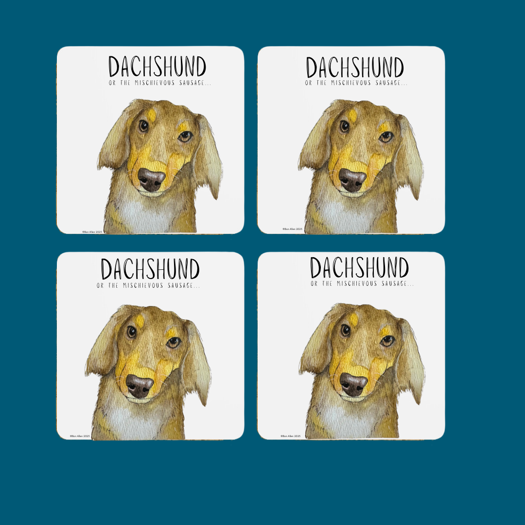 Dachshund Coaster Set – The Cutest Drink Guardians!