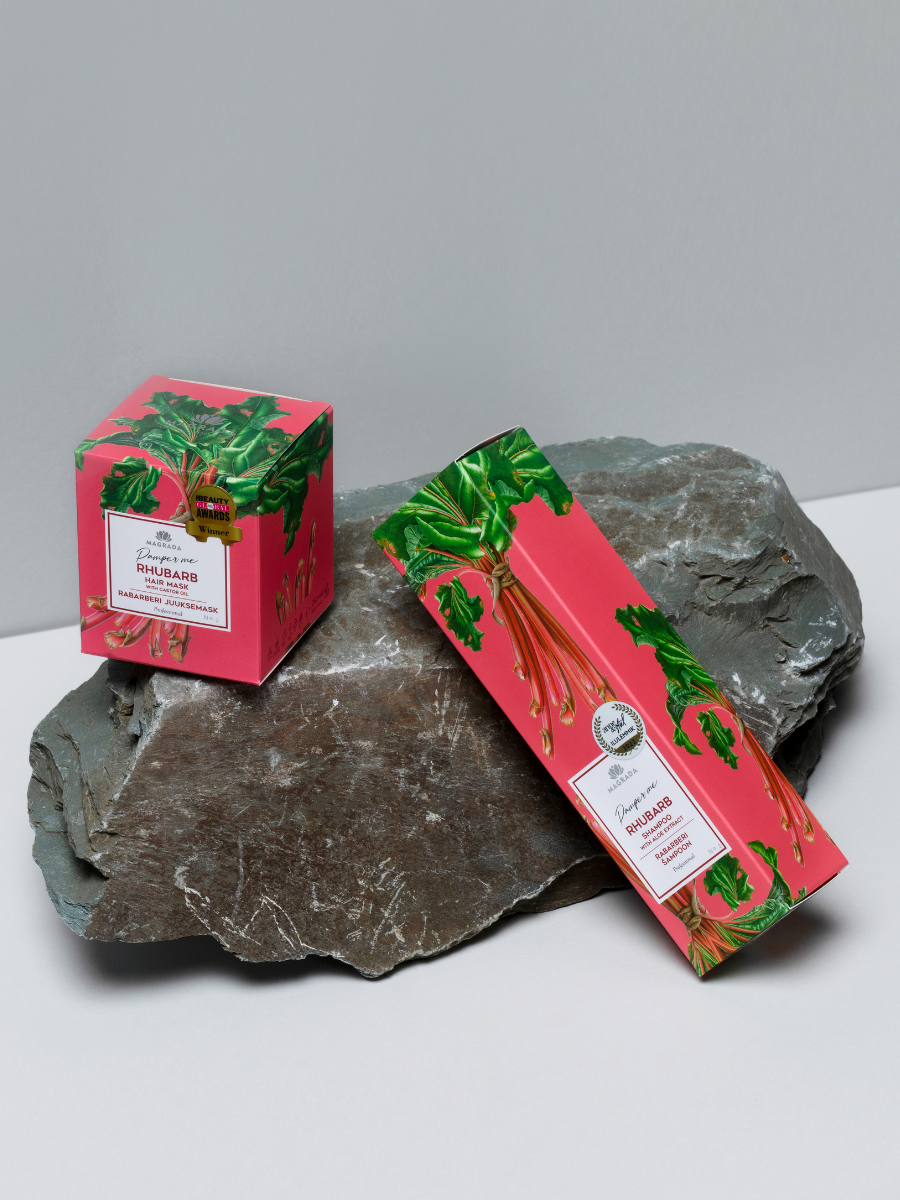 Award-Winning Rhubarb Hair Mask – Salon-Quality Nourishment by Magrada Organic Cosmetics at www.brixbailey.com