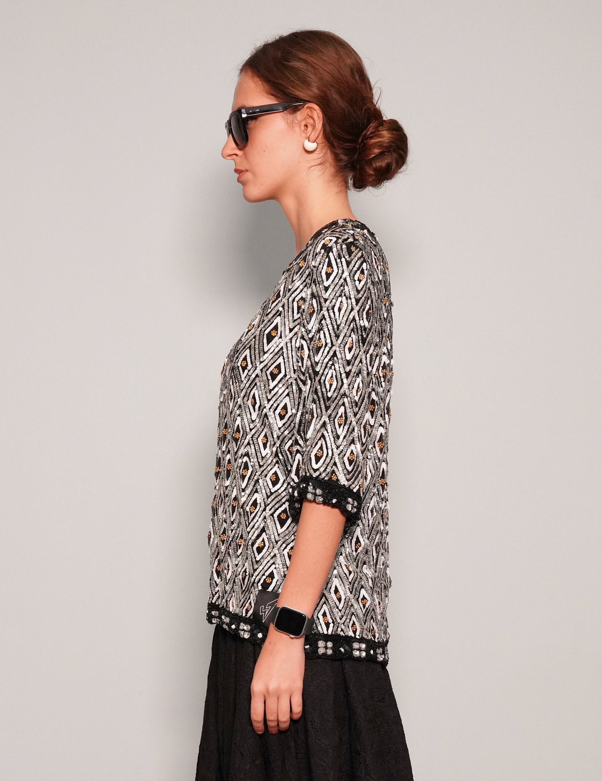 Vintage Sequinned Top