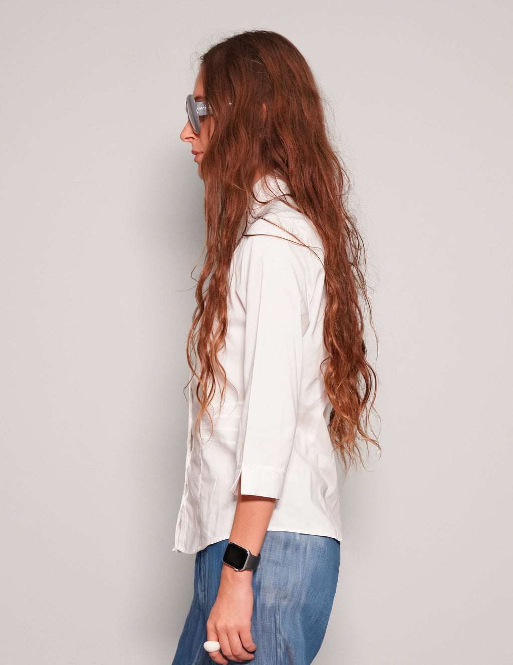 Cropped Sleeve Blouse