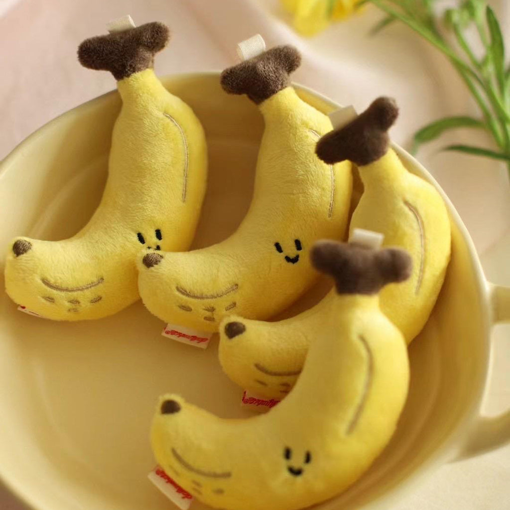 Banana Bag Charm in Yellow