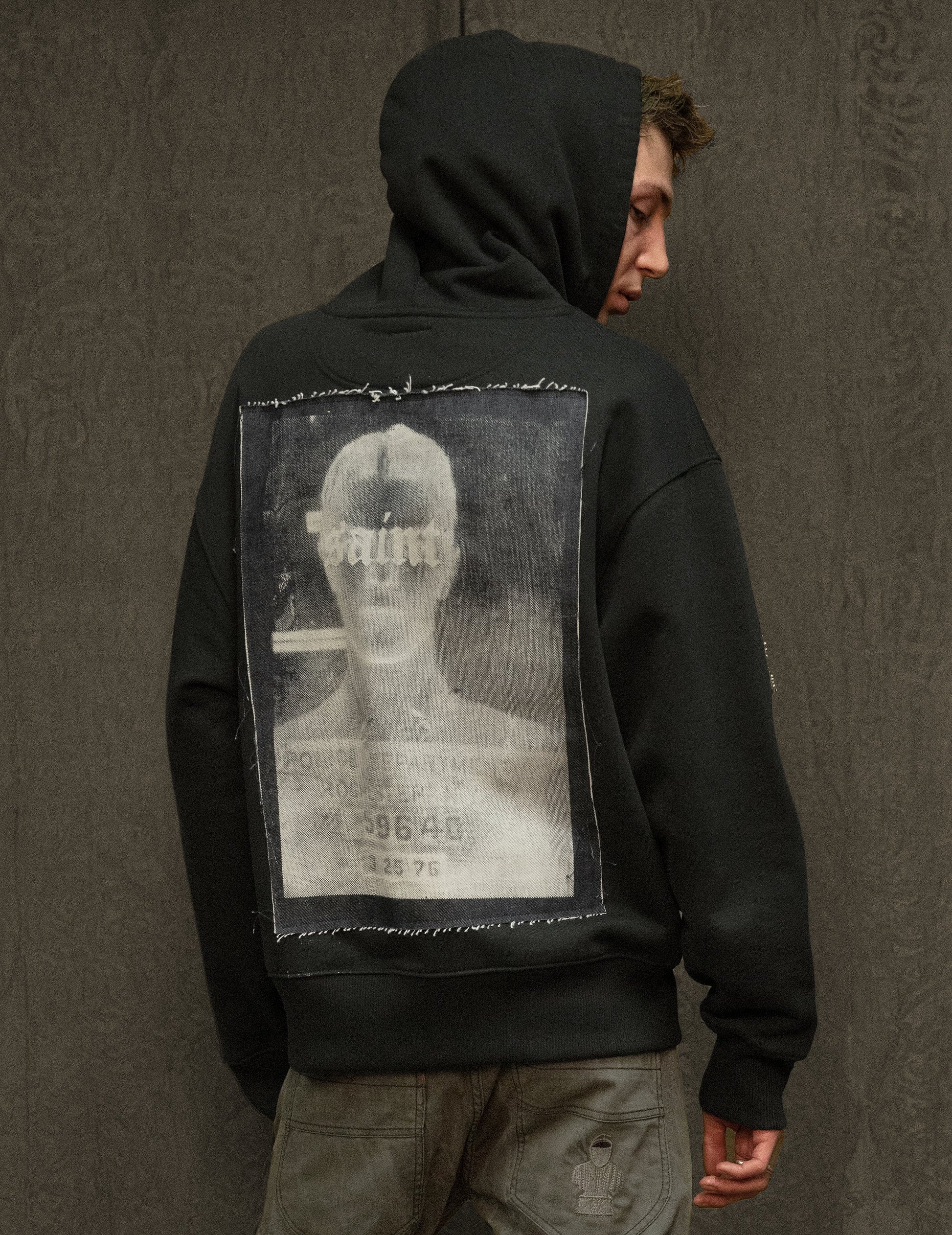 ST Multipatch Logo Hoodie in Black