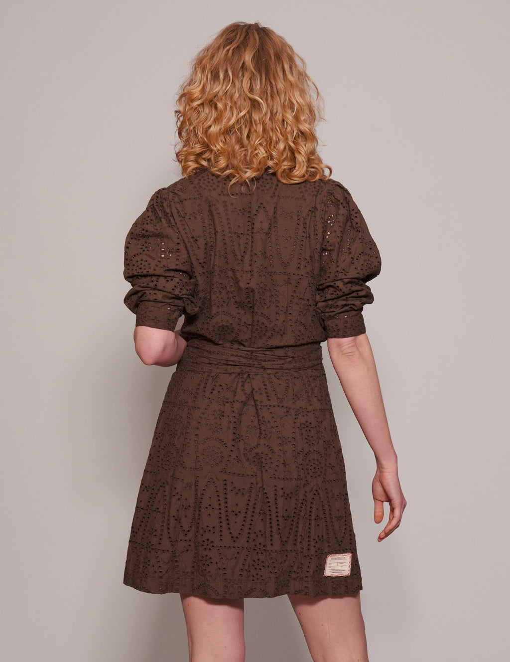 2NDAY Embroidered Brown Long Dress