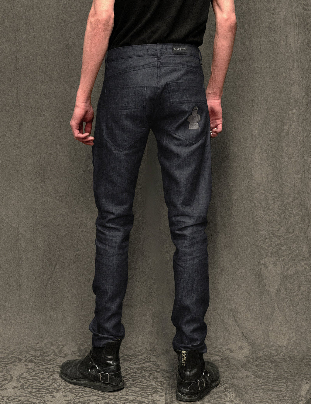 IMMORTAL Button Down Jeans in Navy