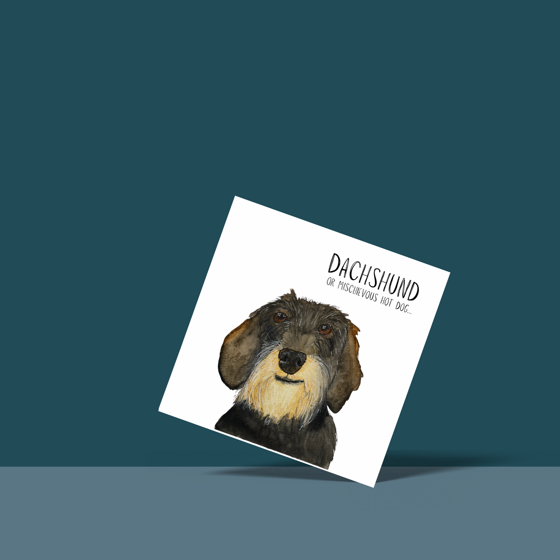 Mischievous Sausage – A Card as Cheeky as a Dachshund!