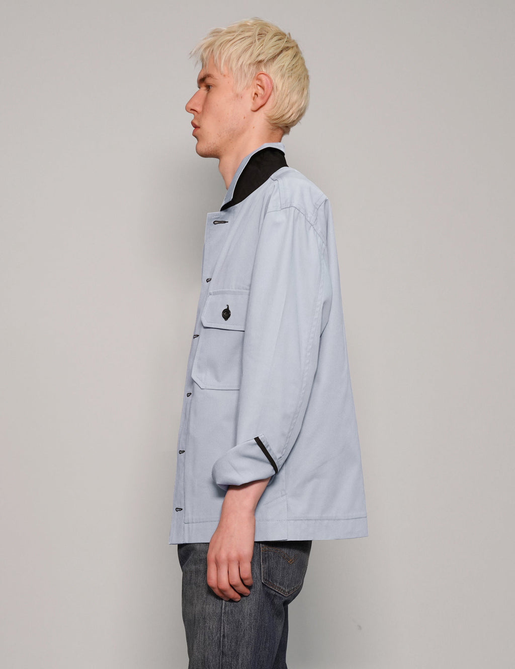 Cotton Workshirt in Baby Blue