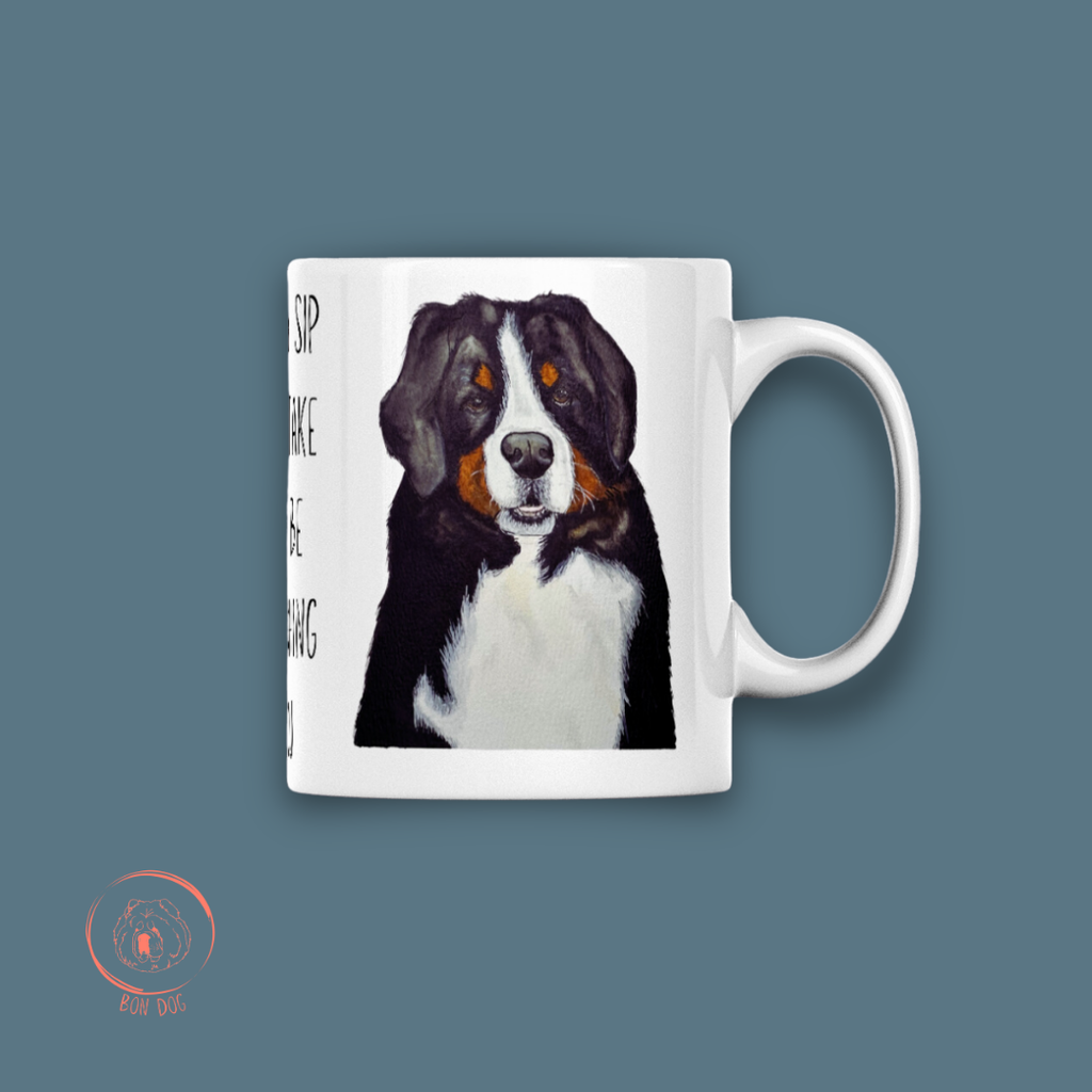 Sip in Style with the Bernese Mountain Dog Mug – Your Giant Furry Therapist Awaits!