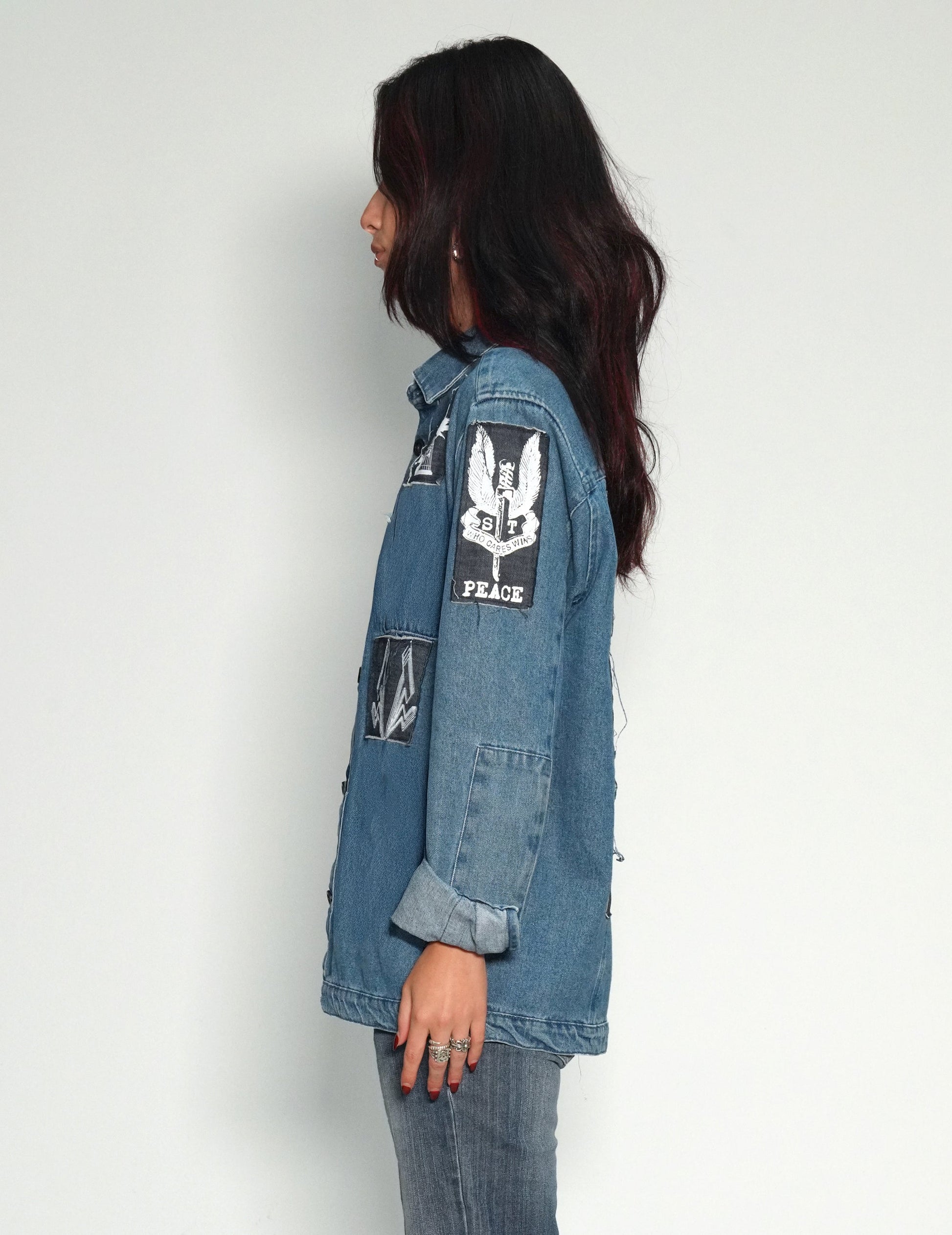 Denim Patched Shirt