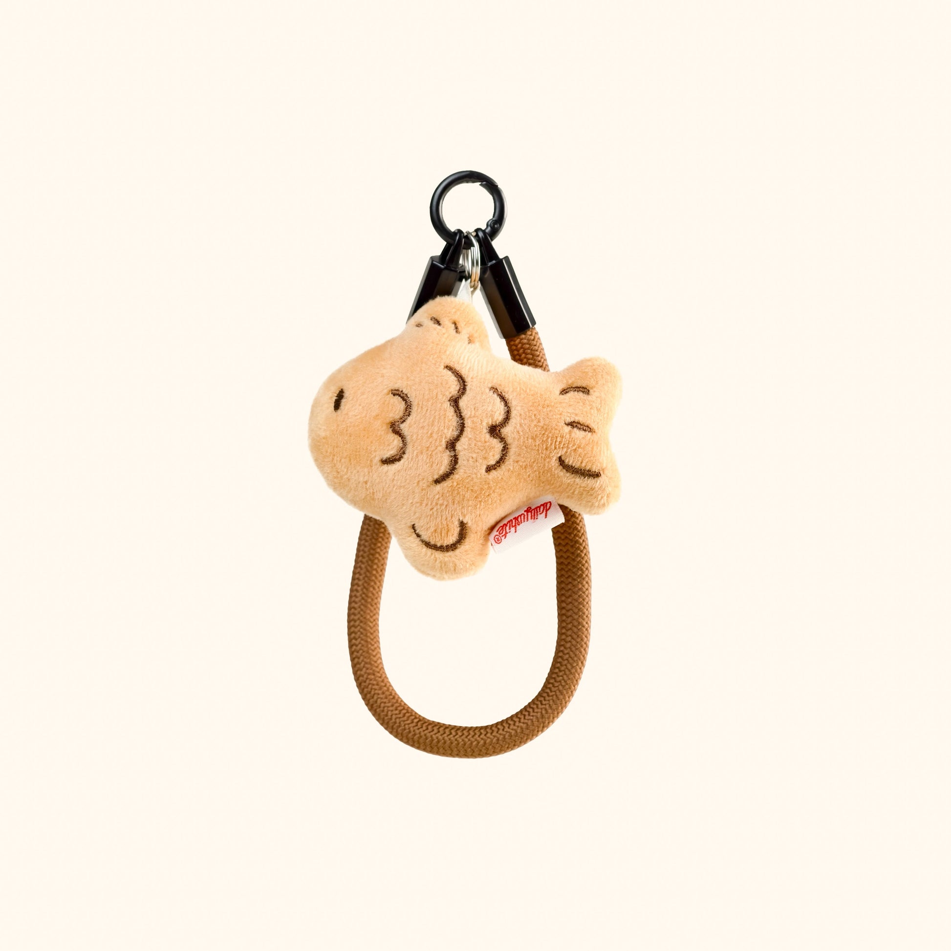 Mini Taiyaki Plush Bag Charm in White