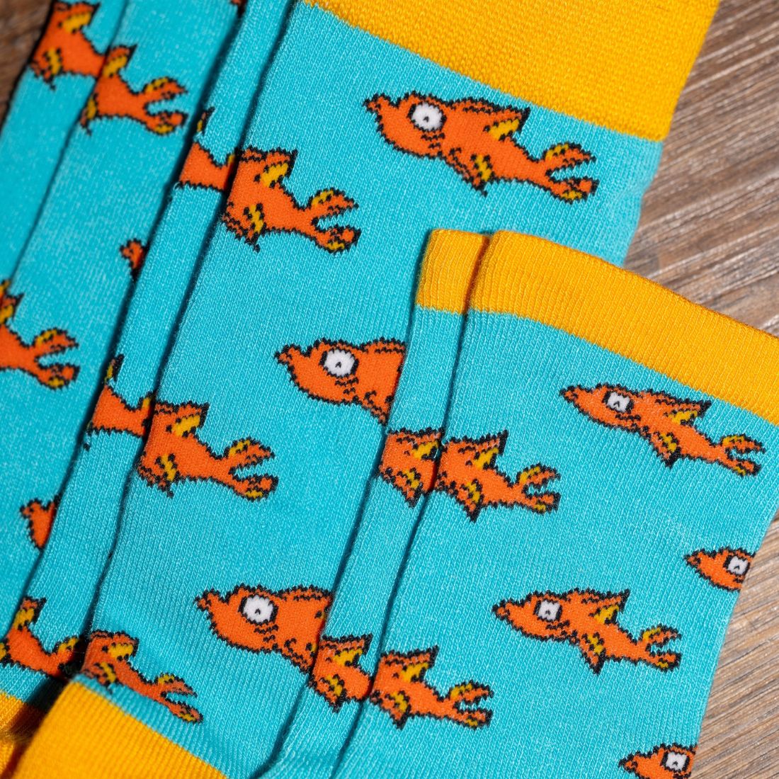 Guppy Fish Bamboo Socks for Children Pack of 3