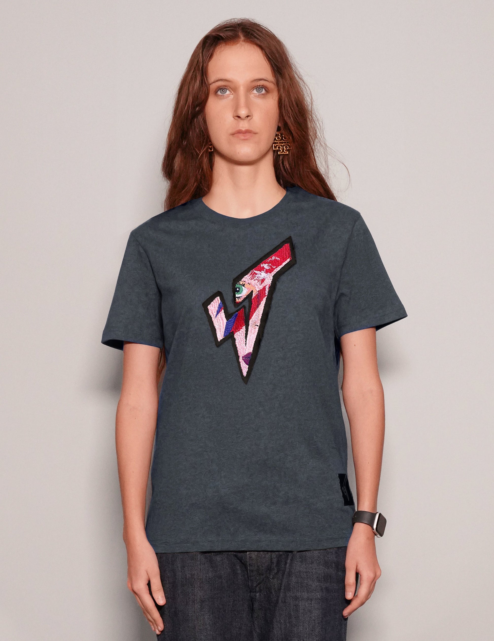 ST Aladdin Sane T-Shirt in Blue/Grey