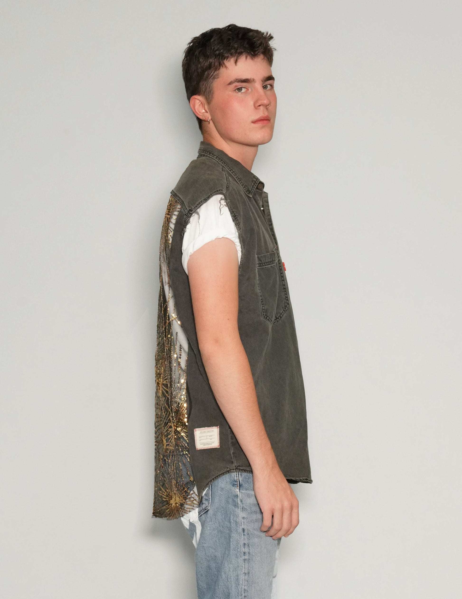 Levi's Denim Vest Party Back