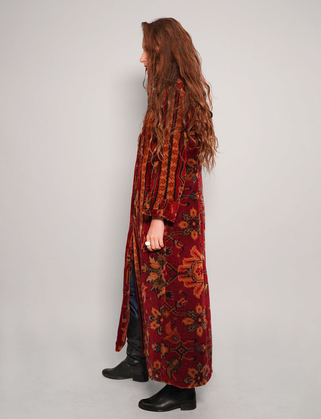 Vintage Wool Persian Patterned Coat