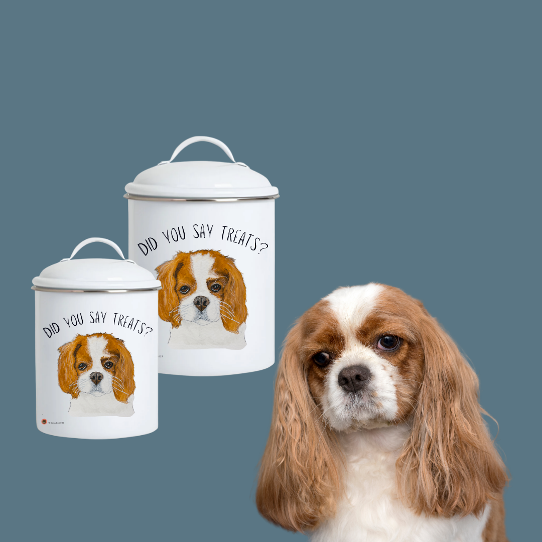 Cavalier Treat Treasury: High-End Ceramic Jar for Royal Rewards