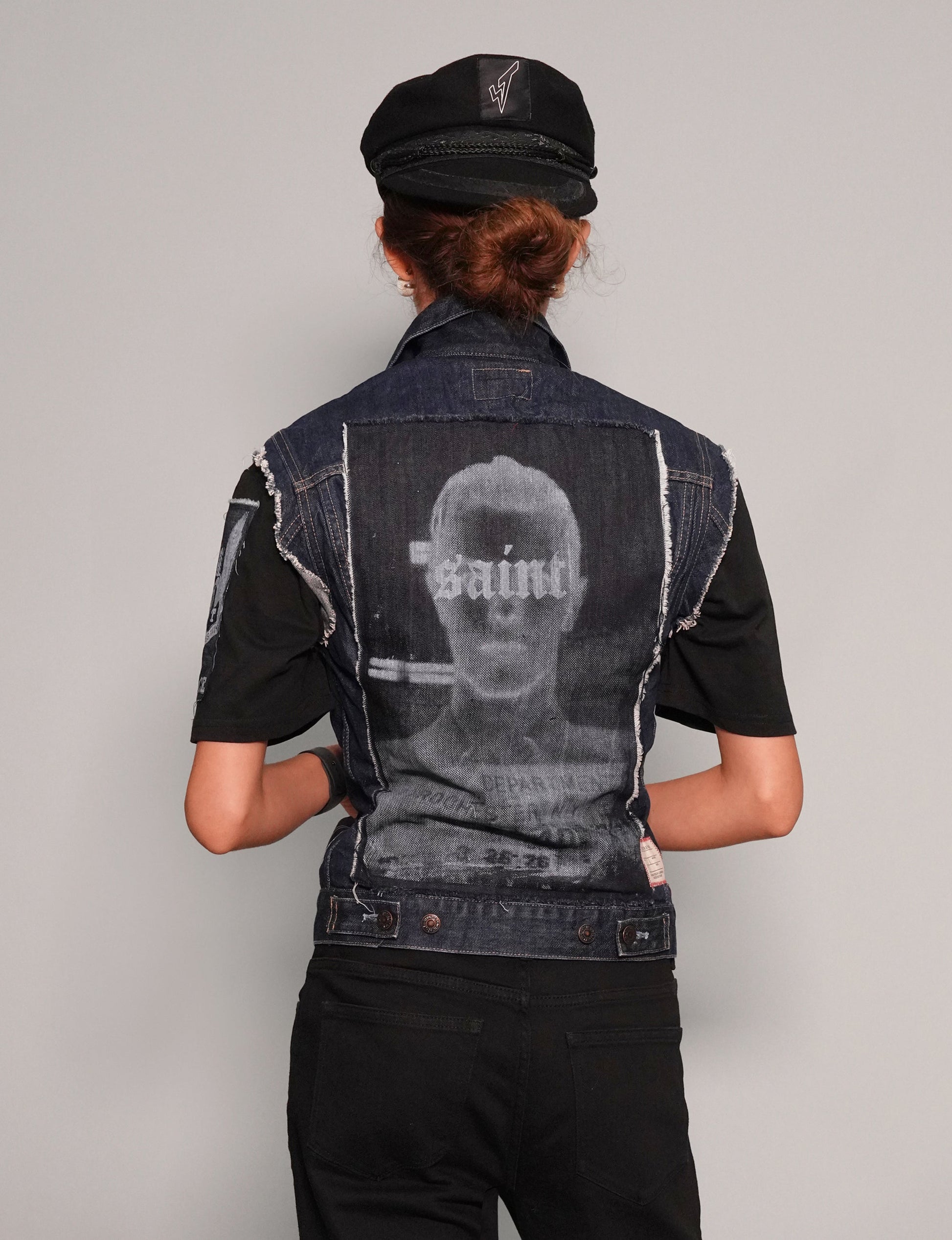 Vintage Levi's Denim Patched Gilet