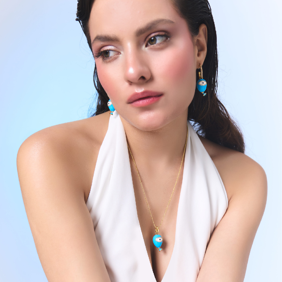 Age of Innocence Blue Eye Adjustable Necklace