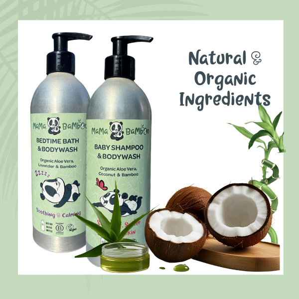 Organic Baby Shampoo with Bamboo and Aloe Vera