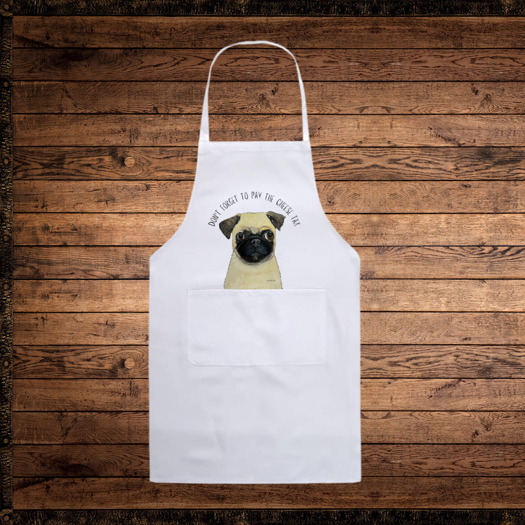 Pay the Cheese Tax in Style with Our Hilarious Pug Apron!