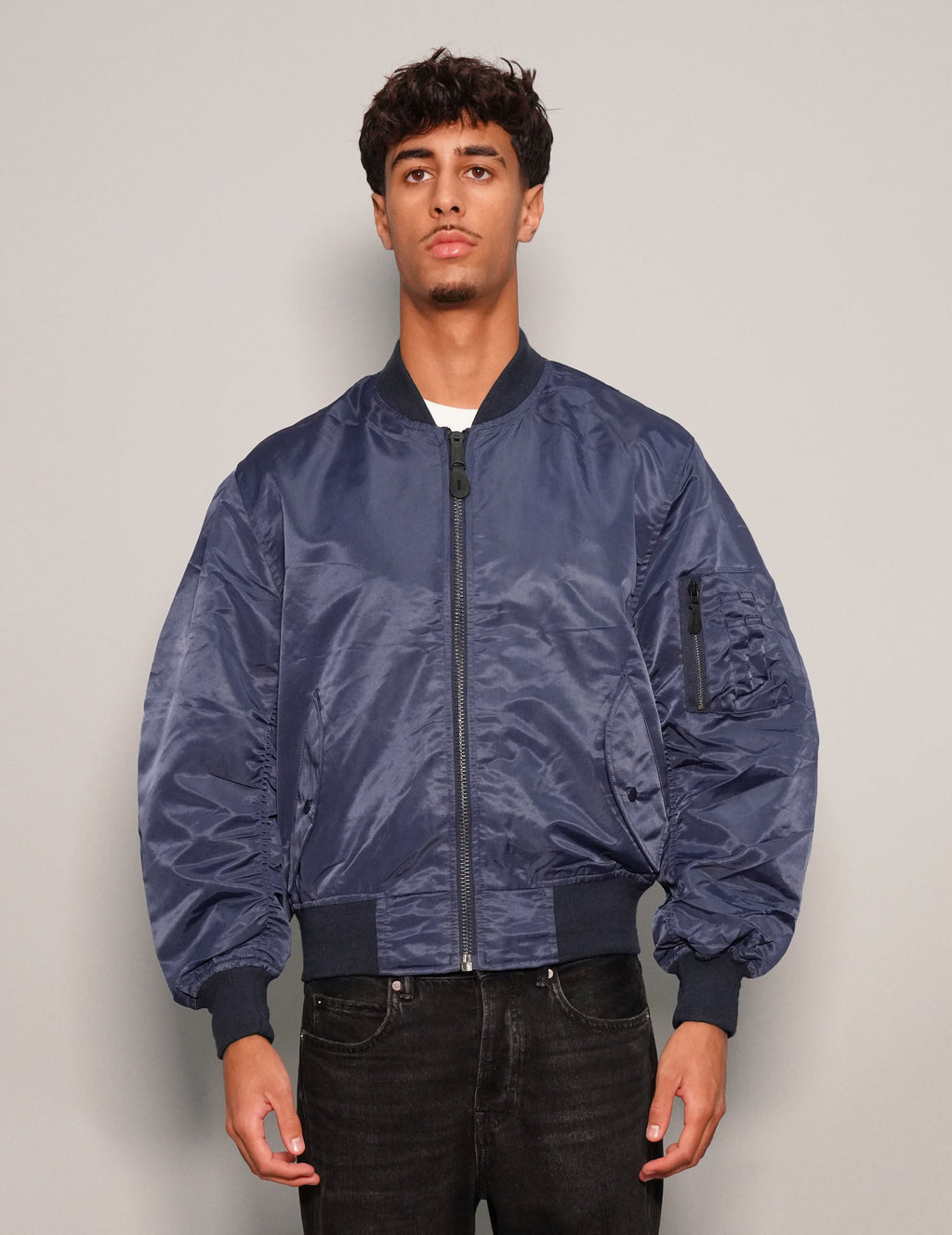 MA-1 Light Weight Bomber Jacket in Blue