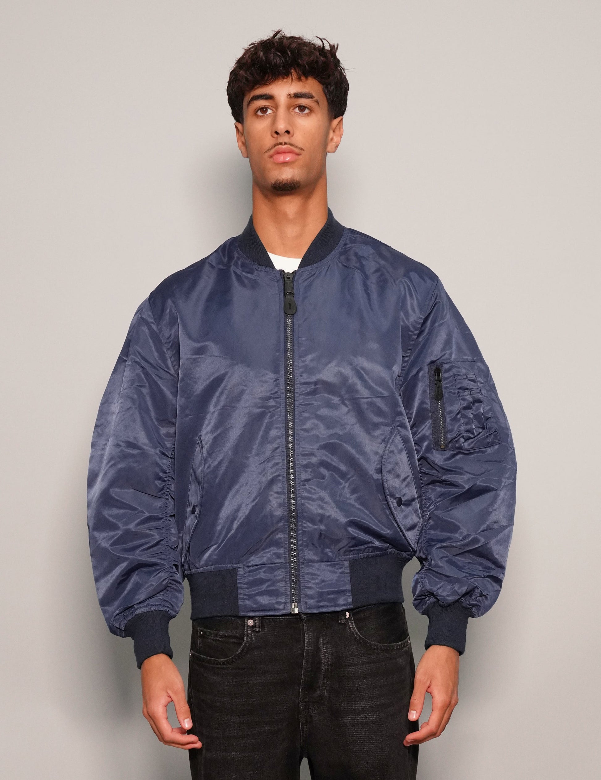 MA-1 Light Weight Bomber Jacket in Blue