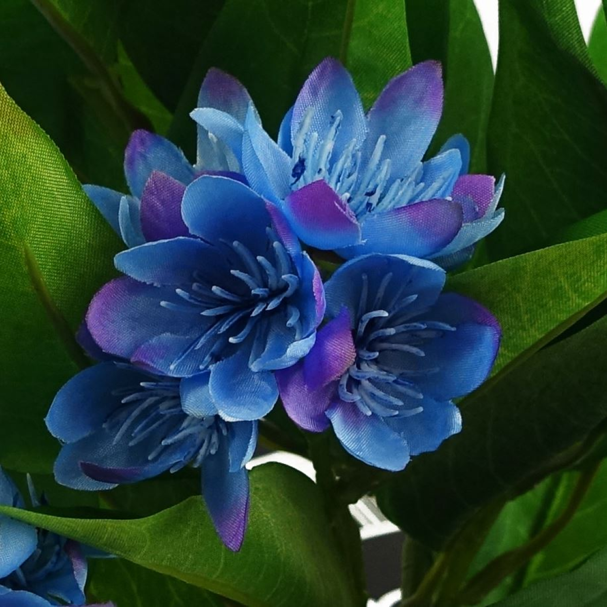 3 Pack Artificial Freesia Plants in Pink White and Blue