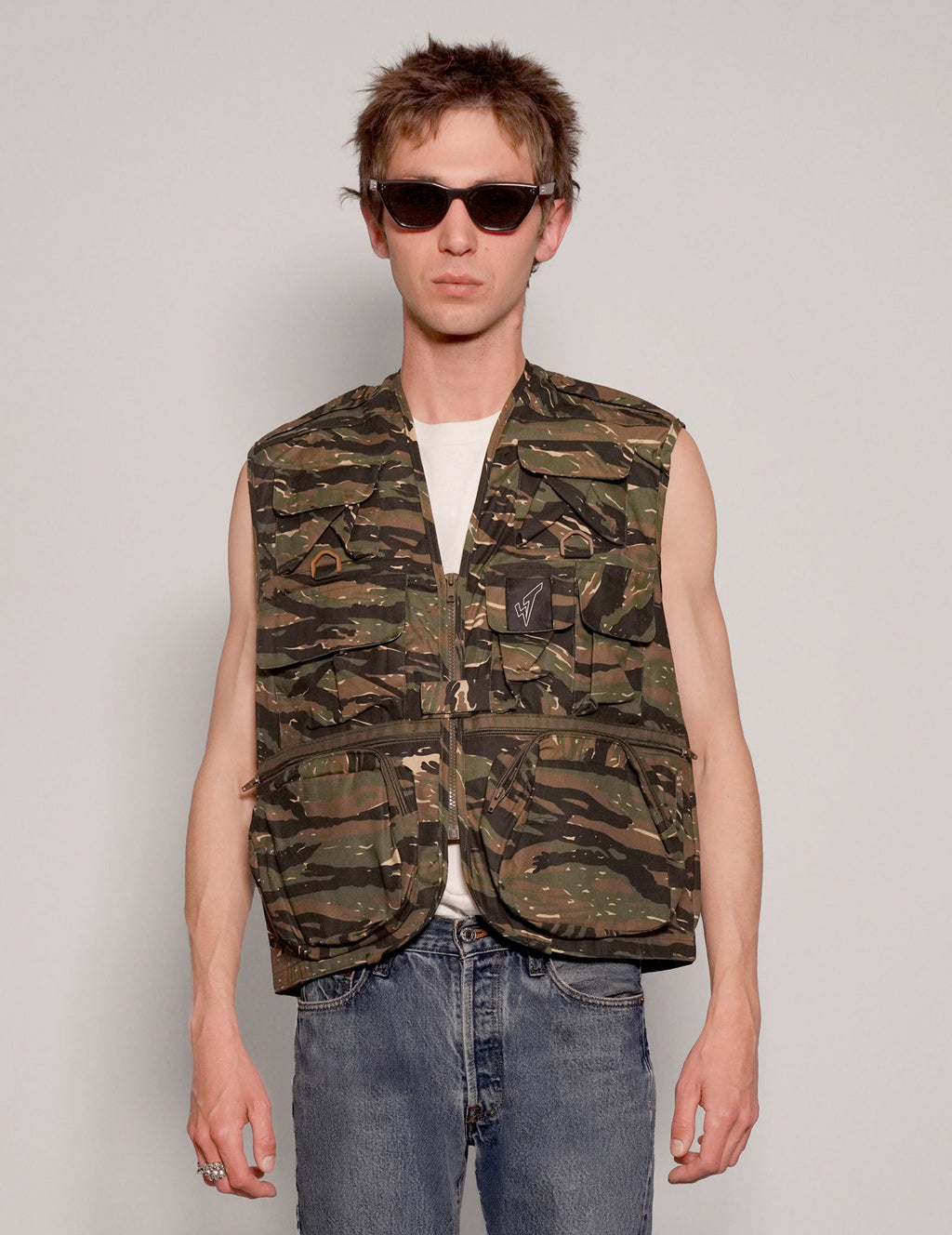 Tactical Gilet Jacket in Tiger Camo