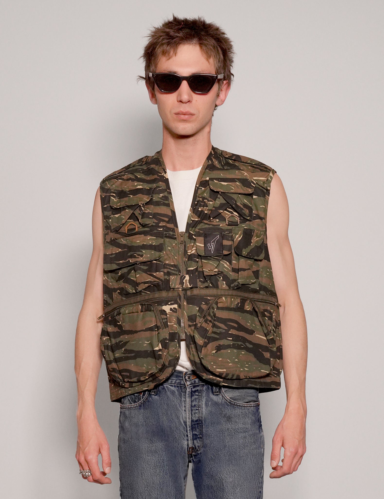 Tactical Gilet Jacket in Tiger Camo