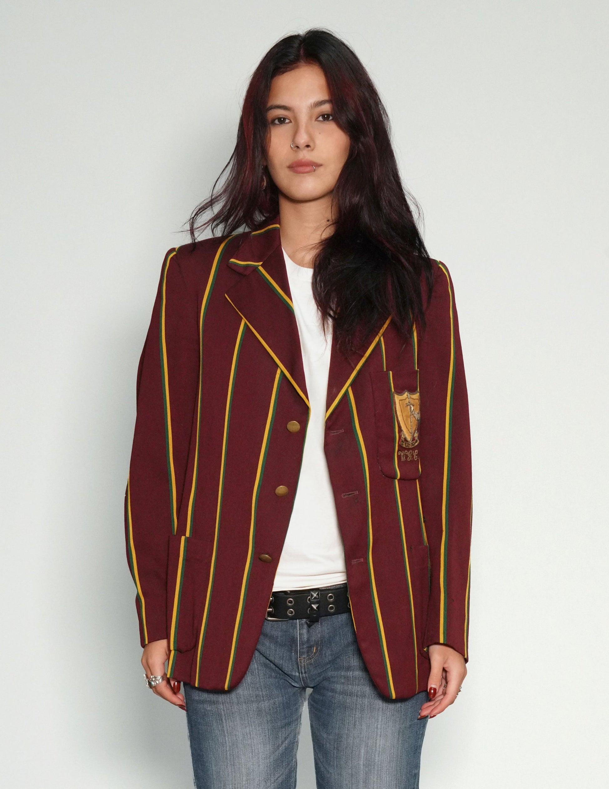 Vintage Rowing Blazer in Burgundy