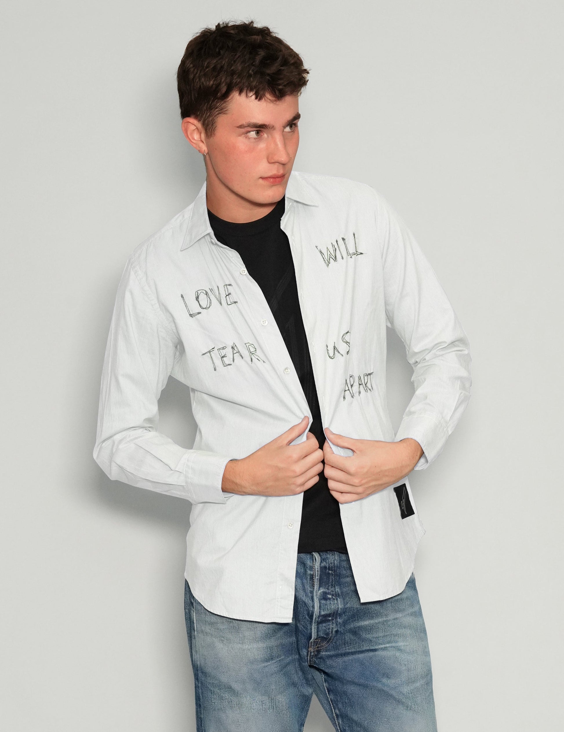 'Love Will Tear Us Apart' White Shirt